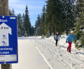 Bild: Peter Perzl/exb
Bilder von Langläufern in tief verschneiten Landschaften, wie hier im April 2022, gehören vielleicht auch im Fichtelgebirge in nicht allzu ferner Zukunft der Vergangenheit an.