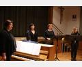 Bild: hbl
Die vier Musikerinnen des Ensembles kwerTETT. Von links: Klara Bäumler am Klavier., Maren Gleixner (Gesang), Marion Elling und Annemarie Bauer (Querflöten)