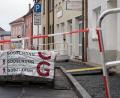 Bild: lum
Sanierung der Gehwege im Zuge der Bauarbeiten für das Glasfasernetz, hier in der Bräugasse
