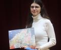 Bild: mfh
Viele Stunden Arbeit investierte Cristina Moldovan in ihr Werk, das nun den Lions-Adventskalender 2023 ziert.