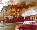 Bild: Archiv Feuerwehr Waldsassen/exb
Großbrände gab es seit der Gründung der Feuerwehr Waldsassen immer wieder im Stadtgebiet. Am 30. Januar 1966 stand die Klinkerfabrik in Flammen, drei Jahre vorher gab es dort ein weiteres Brandunglück.