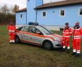 Bild: sne
Florian Eibl (rechts) und sein Team wollen den zwölf Jahre alten Ford Focus bald durch ein modernes Auto ersetzen können.