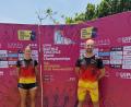 Bild: Jander/privat
Laura Tonak und Pierre Jander bei der WM in Indonesien.