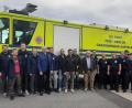 Bild: Feuerwehr Kemnath/exb
Beim Besuch des Truppenübungsplatzes in Grafenwöhr besichtigten die Brandschützer aus Kemnath und Nepomuk auch den Fuhrpark der Kameraden der Lagerfeuerwehr.