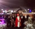 Bild: gz
Ein Höhepunkt beim Adventmarkt in Eslarn war das Gastspiel der Trausnitzer Burgdeifl.