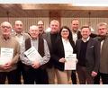 Bild: CSU Fuchsmühl/exb
Ehrungen bei der CSU Fuchsmühl: Vorne von links Wolfgang Dutz, Albert Günthner, Karin Troesch, Landtagsvizepräsident Tobias Reiß, hinten von links Willi Staufer, Xaver Stock, Markus Troesch, Maximilian Heinzl, Wolfgang Braun.