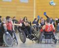 Archivbild: Hubert Ziegler
Im Februar gibt es wieder ein Rollstuhl-Rugby-Länderspiel in Schwarzenfeld. Deutschland empfängt dann wieder Östereich, so wie in dieser Szene aus dem Jahr 2019 aus dem Schwarzenfelder Sportpark.
