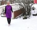 Bild: Portner
Schneetreten gehört für Barbara Winkler aus Teunz zum Winter dazu.