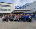 Bild: Staatliches Schulamt/exb
Gruppenfoto zum Besuch Schule und Wirtschaft bei der Firma Schott.