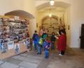 Bild: gi
Schlossführerin Helene Rolle führt die interessierten Kinder im Rahmen der Ferienbetreuung durch das Schloss Burgtreswitz.