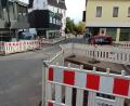 Bild: Stromnetz Weiden/exb
Auf dem Weg zum Naabwiesenparkplatz säumten Baustellen den Weg.