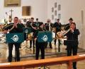 Bild: whü
Zwölf Bayreuther Jagdhornbläser des Jägervereins Bayreuth und der Bläsergruppe Hohes Fichtelgebirge gestalteten die Hubertusmesse musikalisch.