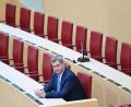Bild: Angelika Warmuth/dpa
Der neu gewählte bayerische Ministerpräsident Markus Söder sitzt im Bayerischen Landtag.