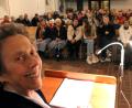 Bild: Jürgen Herda/exb
Dorothea Woiczekowski-Fried hielt in der evangelischen Kirche in Tirschenreuth einen Vortrag über das Judentum, seine Bräuche und Feiertage.