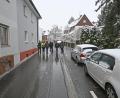 Bild: Thomas Graml, Stadt Amberg/exb
Besichtigung der fertigen Poltzstraße (von links): Stefan Prüfling (Stadtwerke Amberg), Florian Gottschalk und Christian Höfler (Englhard Bau), Oberbürgermeister Michael Cerny, Christina Donhauser (Tiefbauamt), Norbert Füger (Leiter städtisches Tiefbauamt).