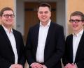 Bild: Marvin Schwedler/exb
Die Kandidaten, die zu Diakonen geweiht werden (von links): Matthias Merkl, Marvin Schwedler, Michael Steinhilber.