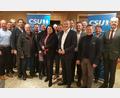 Bild: Jürgen Preisinger/exb
Bild zeigt den neu gewählten CSU Arbeitskreis Polizei und Innere Sicherheit Weiden/Tirschenreuth/Neustadt mit 1. Vizepräsidenten des Bayerischen Landtags Tobias Reiß, Landtagsabgeordneten Dr. Stephan Oetzinger, CSU Fraktionsvorsitzenden in Weiden, Dr. Benjamin Zeitler, Polizeipräsidenten Thomas Schöniger und neuen Regionalkreisvorsitzenden Jürgen Preisinger mit seinem neu gewählten Team.