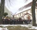 Bild: wel
Der Seebarner Musikverein begrüßt die Gäste musikalisch.