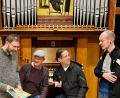 Bild: Gerd Hennecke/exb
Das musikalische Feuerwerk an Silvester brennen (von links) Gerd Hennecke, Stefan Frank, Martin Flierl und Philipp Senft in der Christuskirche ab.