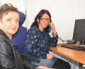 Bild: Kunz
Maria Schmidt (links) und die stellvertretende Leiterin der Telefonseelsorge Weiden, Nadine Röckl-Wolfrum.
