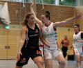 Bild: Dieter Jäschke
Monika Fohringer (links, im Spiel gegen Regensburg) steuerte in Marktheidenfeld zehn Punkte zum Neustädter Ergebnis bei.