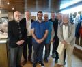Bild: Daniel Laurer/éxb
Ehrungen bei den Briefmarkenfreunden: (von links) Regionalbeirat Hans Dietmayr, Bürgermeister Michael Göth, Vorsitzender Daniel Laurer, Werner Lorenz, Björn Reitzenstein, Heinz Seidenbusch und Wolfgang Kuske.