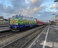 Bild: exb
Am Tag nach dem Fahrplanwechsel war die DB-Regio auf der Strecke unterwegs, sogar mit einem Zug mit Sonderlackierung. Danach gab es laut "Pro Bahn" immer häufiger Ausfälle.