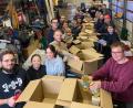 Bild: Sperber/exb
Die fleißigen Pfadfinder aus Windischeschenbach beim Packen.