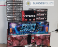 Bild: Bundespolizeiinspektion Waidhaus/exb 
Ein 39-Jähriger schmuggelte über 30 Kilogramm Pyrotechnik nach Deutschland. Polizisten stoppten ihn auf der A6 bei Waidhaus.