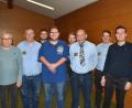 Bild: hcz
Maurice Herrmann und Klaus Weber (Vorne, Dritter und Vierter von links) mit der weiteren Führungsmannschaft der "Höhe 308".