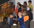 Bild: Thomas Sporrer
Dora Berr besuchte mit ihrer Klasse 7 M von der Tirschenreuther Mittelschule in Krippenschau. Die 13 Schüler waren eine von fünf Klassen, die bisher die Ausstellung besucht haben.