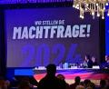 Bild: Martin Schutt/dpa
„Wir stellen die Machtfrage! 2024“, hieß es im November beim Landesparteitag der AfD in Thüringen.