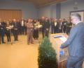 Bild: fz
Vorsitzender Alexander Herzner eröffnet den Neujahrsempfang der Windischeschenbacher CSU im Pfarrheim.