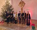 Bild: Karl-Ludwig Weiner/exb
Das Fest Epiphanias in der Amberger Paulanerkirche wurde vom Ensemble der Goldschläger-Posaunen untermalt.