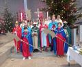 Bild: fpoz/exb
Die Waldershofer Sternsinger in der Pfarrkirche St. Sebastian.
