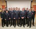 Bild: Tanja Kindl/exb
Das neue Führungsgremium der Feuerwehr Dürnsricht setzt sich zusammen aus (von links) Theresa Ferstl, Matthias Flierl, Janett Böhnisch, Tobias Prokisch, Markus Graf, Florian Schießl, Martin Kindl, Harald Saffert, Lutz Böhnisch, Manuel Knipp, Dominik Saffert, Tanja Kindl und Simon Schießlbauer.