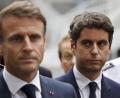 Bild: Ludovic Marin/dpa
Gabriel Attal (rechts) und sein Vorgesetzter Emanuel Macron.