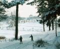Bild: Archiv Ostermann
Zwei Kinder auf Skiern in einer Winterlandschaft vor prächtiger Sulzbach-Rosenberger Stadtkulisse: Ende der 1950er, Anfang der 1960er Jahre war Wintersport auch im Bereich des heutigen Stadtteils Erlheim öfters möglich.