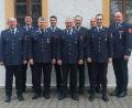 Bild: Feuerwehr Neusath/exb
Das neue Führungsgremium der Feuerwehr Neusatz zeigt das Bild.