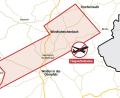Grafik: Gube, Marina; Quelle: Dipul
Von Grafenwöhr bis an den Stadtrand von Tirschenreuth erstreckt sich das Flugbeschränkungsgebiet, das zeitweise am nächsten Wochenende gilt.