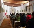 Bild: gz
In der voll besetzten Friedhofskapelle feierte Pfarrer Erwin Bauer das Patronat von St. Sebastian.