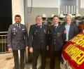 Bild: Markus Hechtl/exb
Erster Kommandant bleibt Manfred Wagner (Zweiter von links), sein Stellvertreter Manuel Ruider (Dritter von links). Mit im Bild Kreisbrandmeister Andreas Brandstätter (links) und Zweiter Bürgermeister Robert Hechtl (rechts).