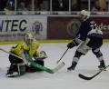 Bild: Tobias Neubert
Tomas Rubes schießt zum 1:0 für die Blue Devils ein.