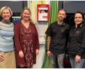 Bild: Ott/exb
Bei der Spendenübergabe (von links): Entspannungstrainerin Sabine Ott, Stephanie Bogner von Donum Vitae, Edeka-Marktleiter Marco Artner und Marktleiterin Sylvia Meinlschmidt.