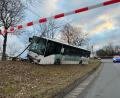 Bild: fphs
Der beschädigte Bus nach dem Unfall in Marktredwitz.