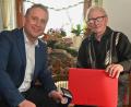 Bild: gf
95. Geburtstag feiert Josef Kölbl (rechts), wozu Bürgermeister Hermann Böhm gratuliert.