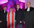 Bild: Kunz
Der neue Dekanatsjugendpfarrer Andreas Kraft, Dekanatsjugendreferentin Jessica Hüttner, Timmy Joe Schlesinger und Dekan Thomas Guba.