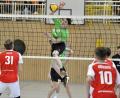 Bild: Hubert Ziegler
Kräftiger Schmetterball von Max Lobedann (Mitte) vom VC Amberg I. Die Jungs wurden bei den "Nordbayerischen" in eigener Halle Dritter.
