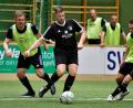 Bild: Hubert Ziegler
Szene aus der Begegnung zwischen dem SV Kauerhof (Mitte) und den Allstars des 1. FC Nürnberg (gelbe Trikots) mit Ex-Bundesligaspieler Andreas Wolf (links).