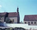 Bild: Archiv Albert Kräuter/exb
Der Pfarrberg Vilshofen im Jahre 1966,vorne rechts ist einer der beiden Gerichtssteine zu erkennen.